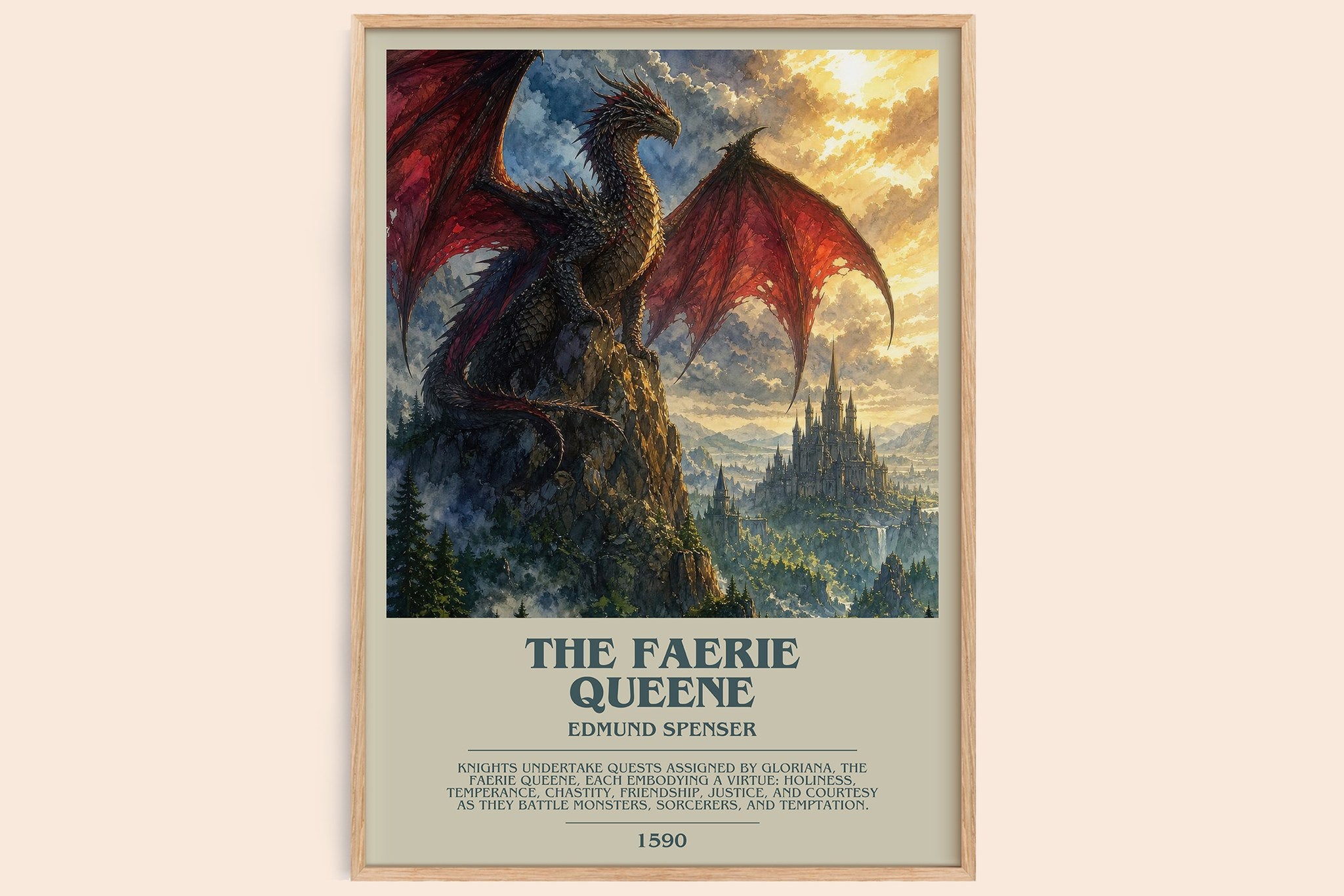 The Faerie Queene Bookish Wall Art by Edmund Spenser