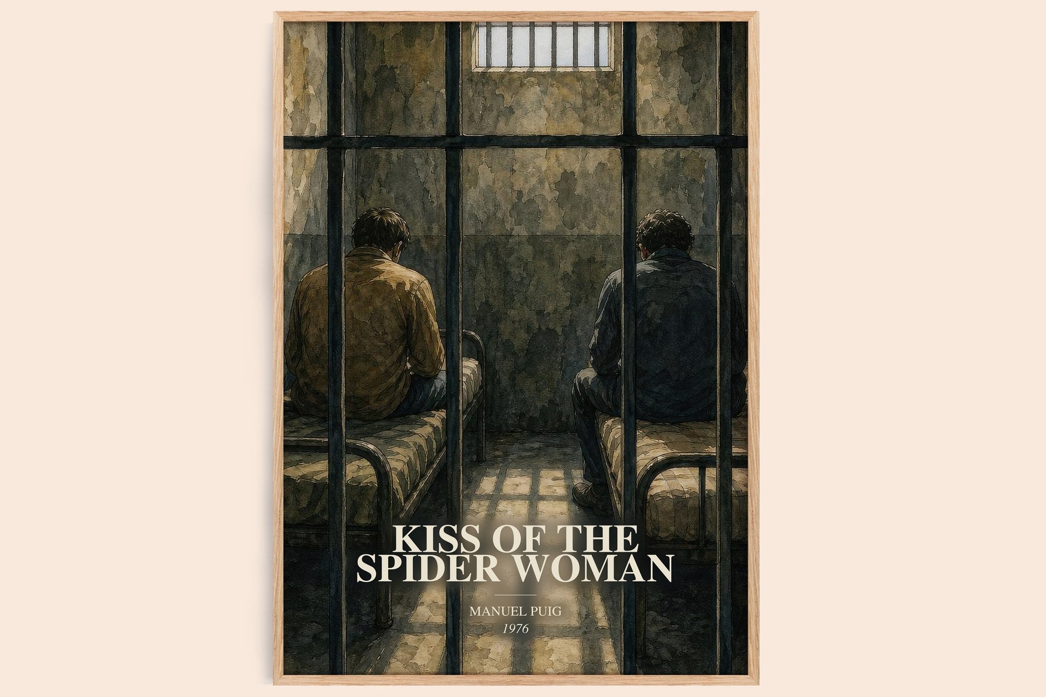 Kiss of the Spider Woman Book Watercolour Illustration by Manuel Puig