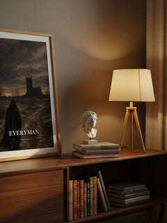 Everyman watercolour print on bookshelf – Unknown fan gift