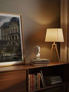 Extinction watercolour print on bookshelf – Thomas Bernhard fan gift