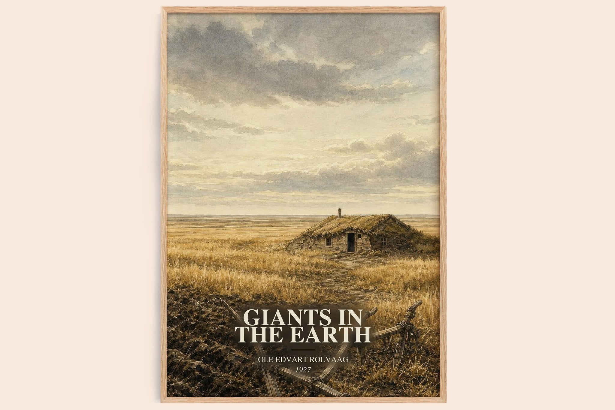 Giants in the Earth Book Watercolour Illustration by O. Rolvaag