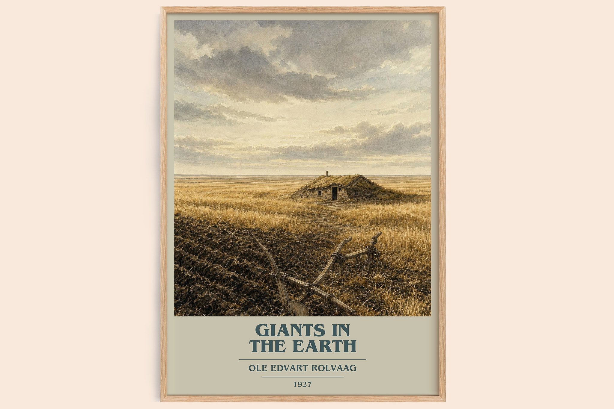 Giants in the Earth Book Cover Poster by Ole Edvart Rolvaag