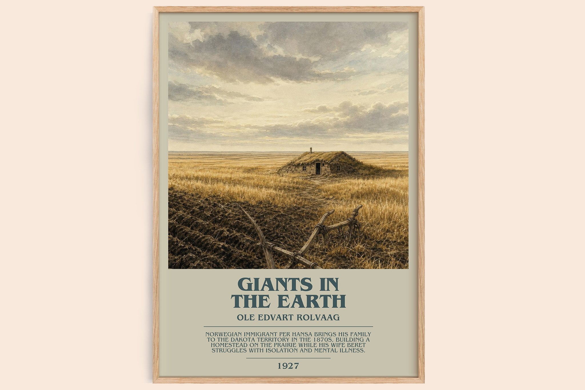 Giants in the Earth Bookish Wall Art by Ole Edvart Rolvaag