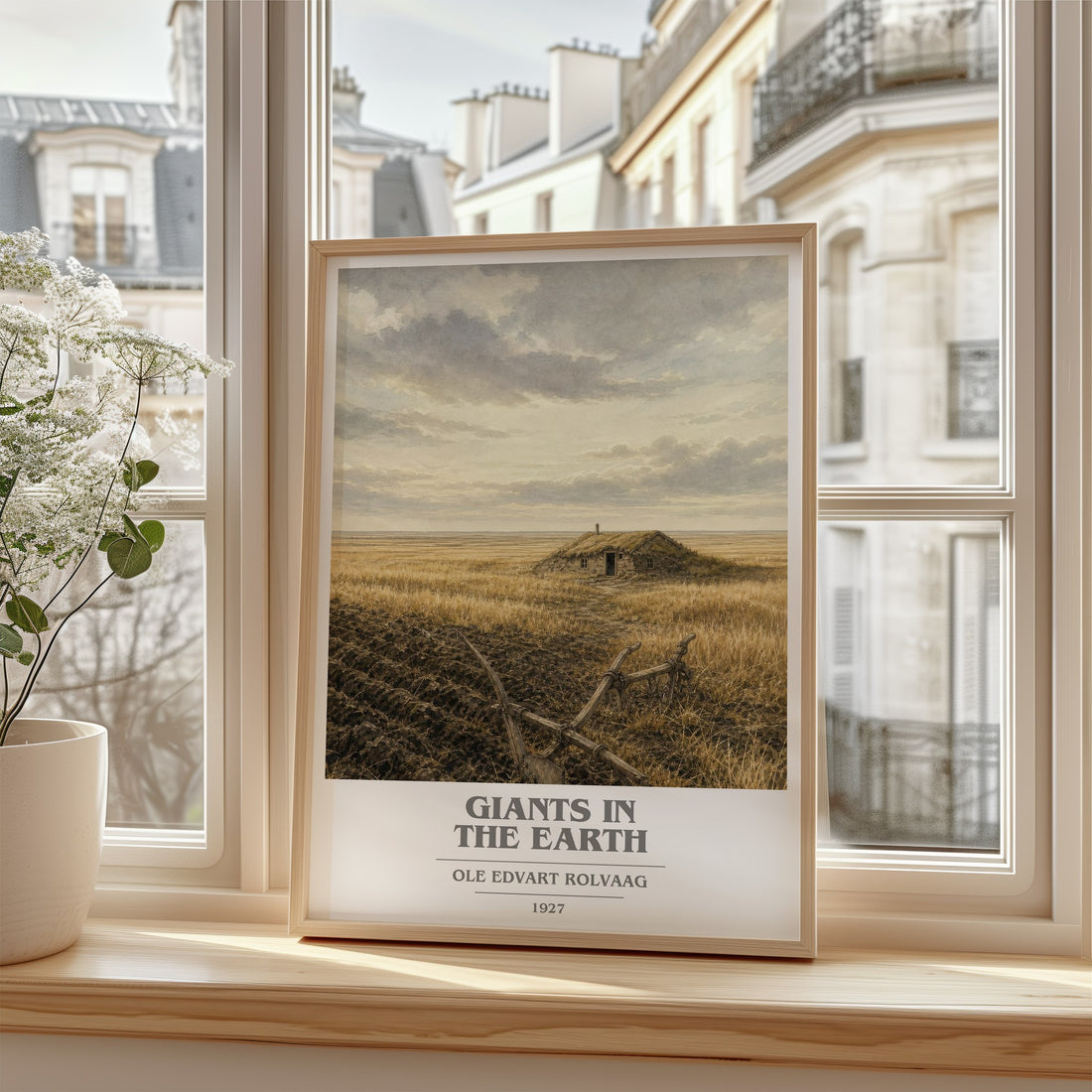 Giants in the Earth book cover poster colour and style options – Ole Edvart Rolvaag book art