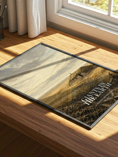 Giants in the Earth watercolour book poster framed on wall – historical fiction wall art