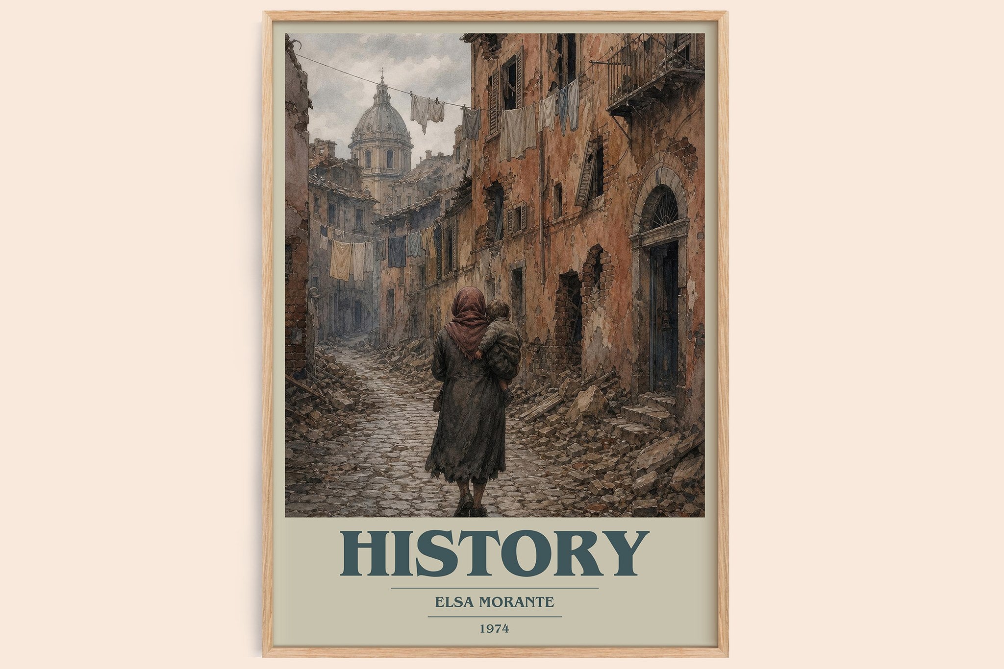 History Book Cover Poster by Elsa Morante