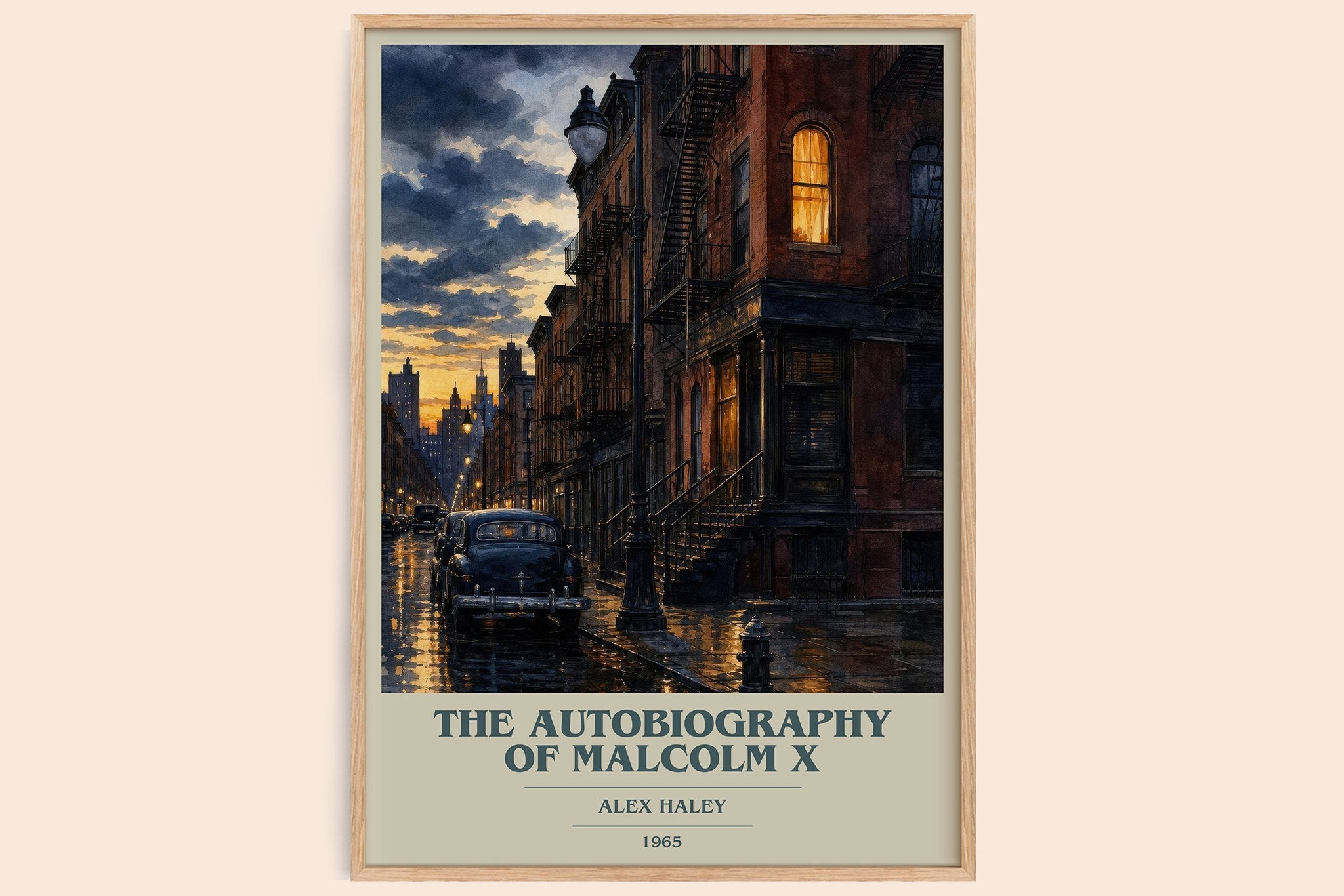 The Autobiography of Malcolm X Book Cover Poster by Alex Haley