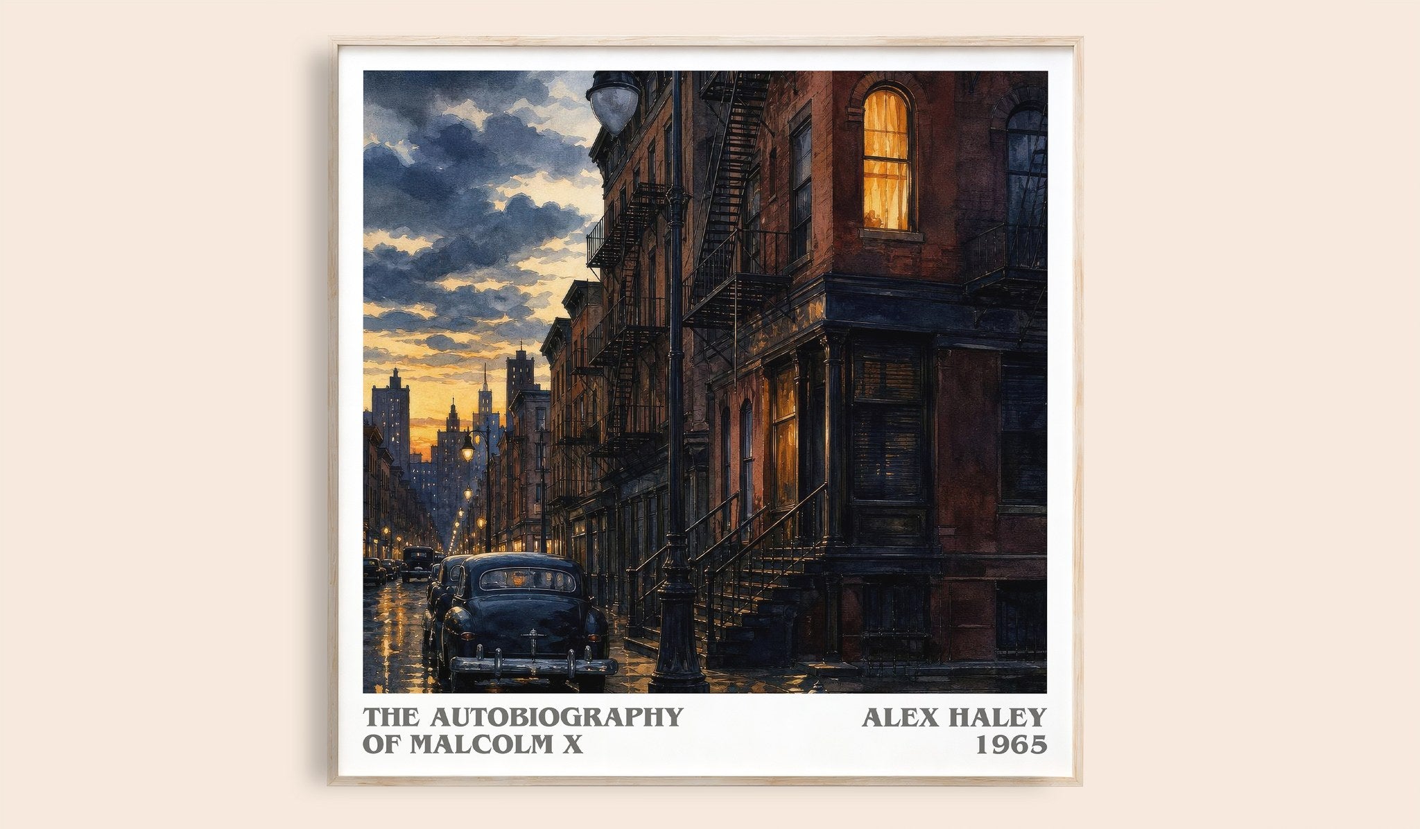 The Autobiography of Malcolm X Literary Art Print by Alex Haley
