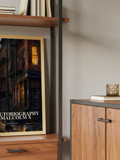 The Autobiography of Malcolm X book watercolour illustration paper finish options – matte satin gloss