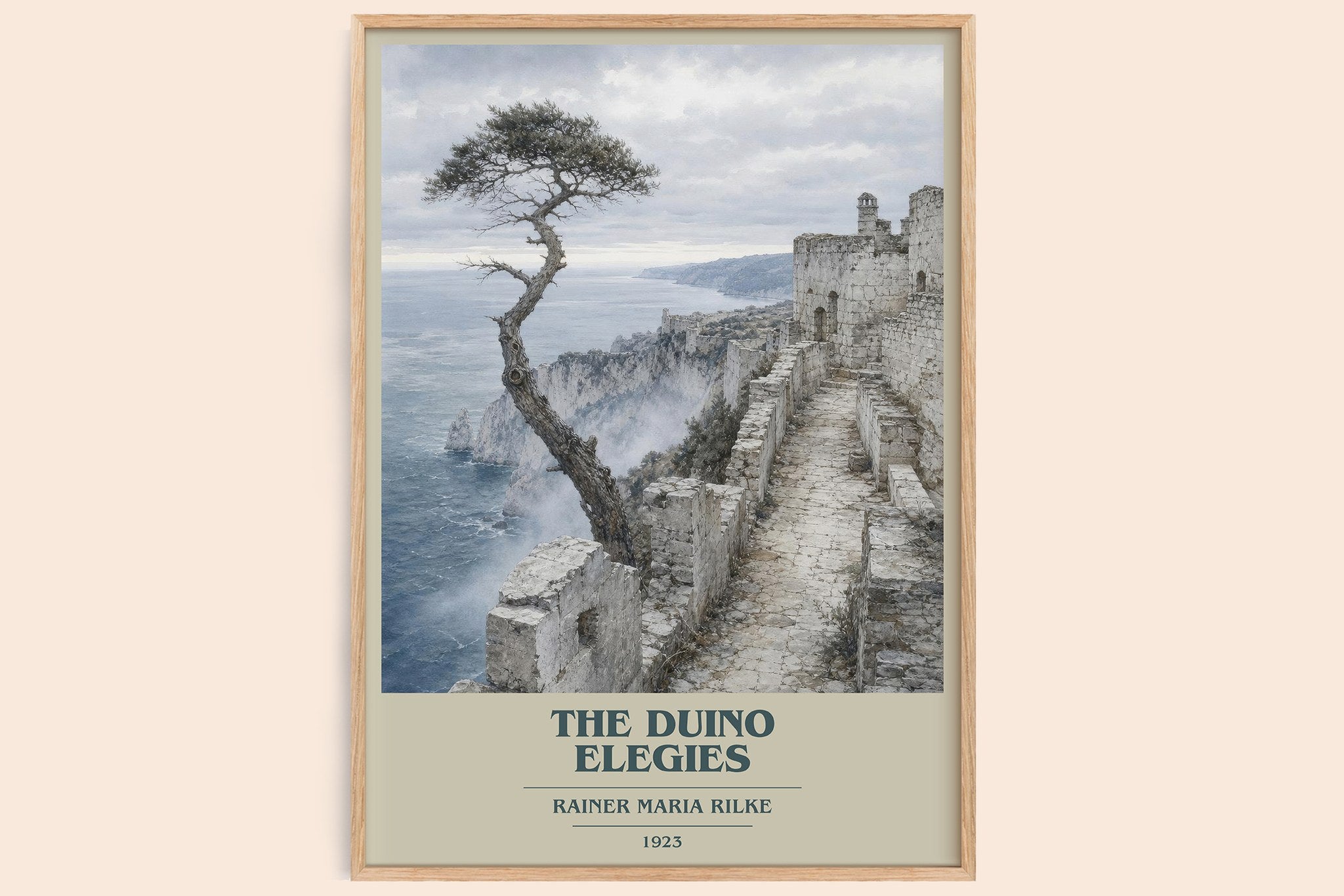 The Duino Elegies Book Cover Poster by Rainer Maria Rilke