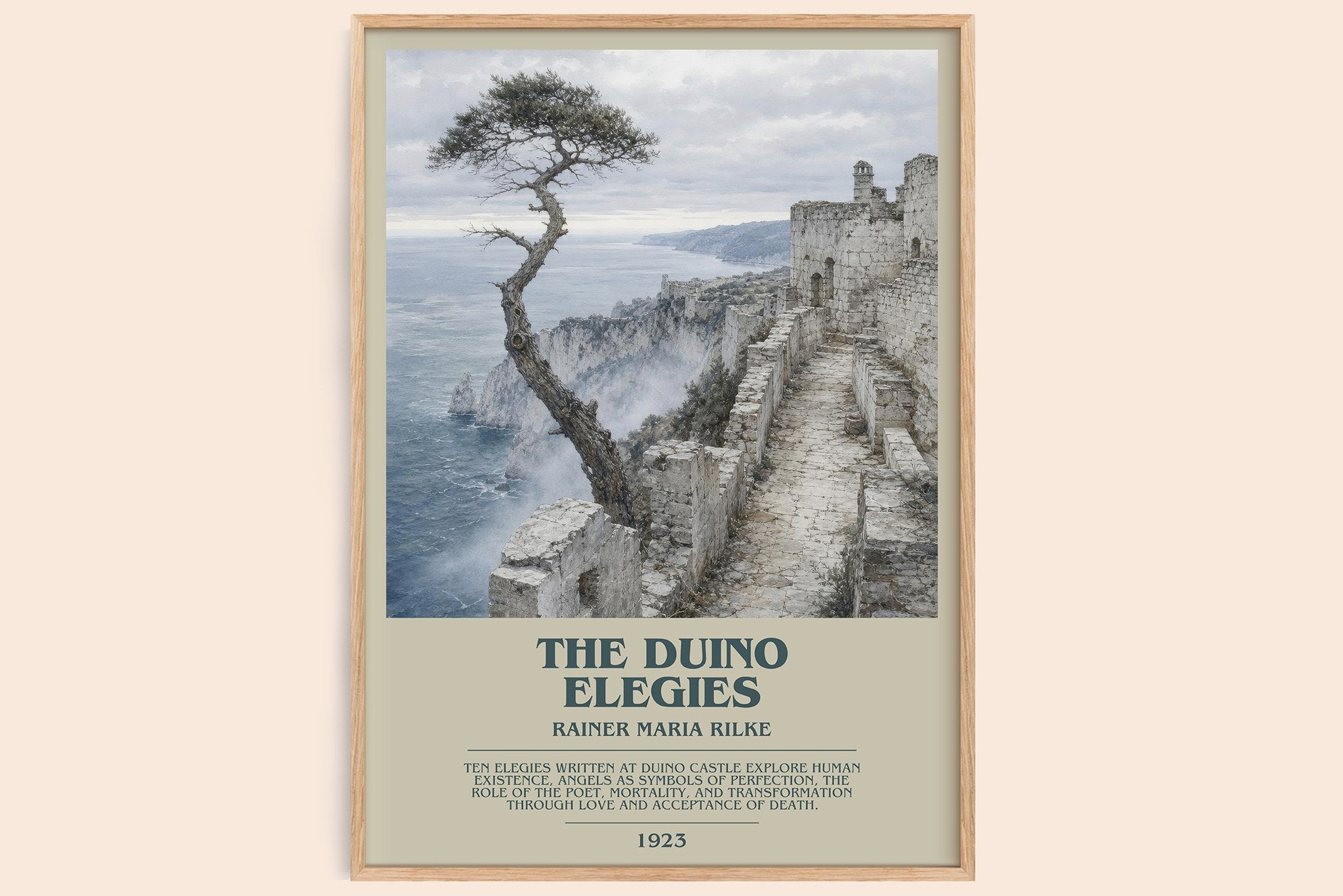 The Duino Elegies Bookish Wall Art by Rainer Maria Rilke