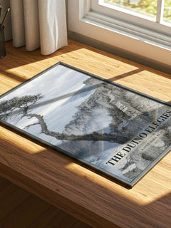 The Duino Elegies watercolour book poster framed on wall – poetry wall art