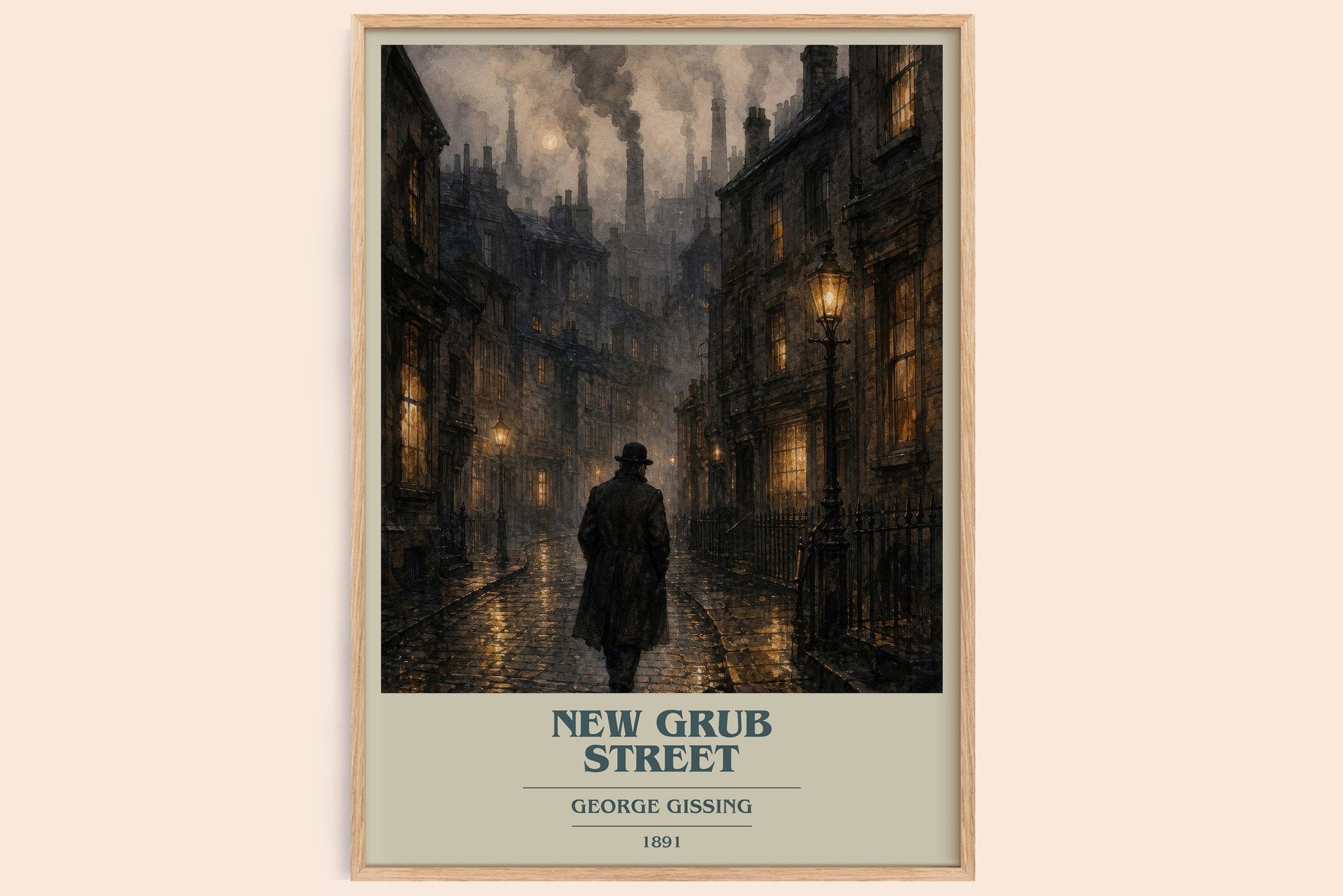 New Grub Street Book Cover Poster by George Gissing