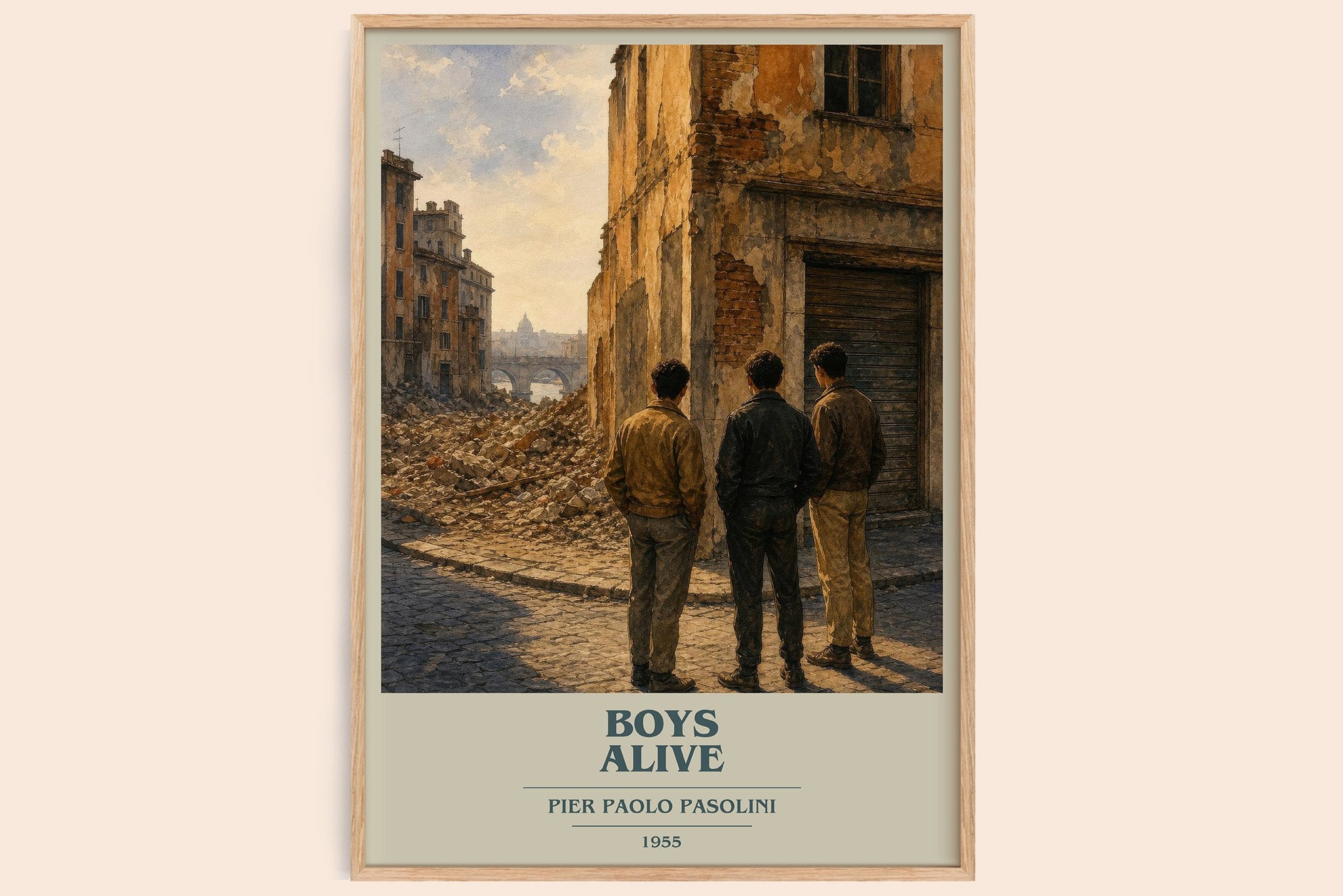 Boys Alive Book Cover Poster by Pier Paolo Pasolini