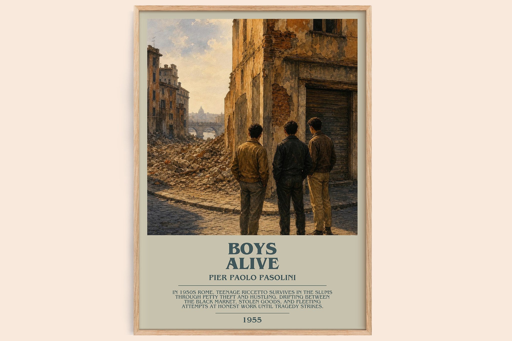 Boys Alive Bookish Wall Art by Pier Paolo Pasolini