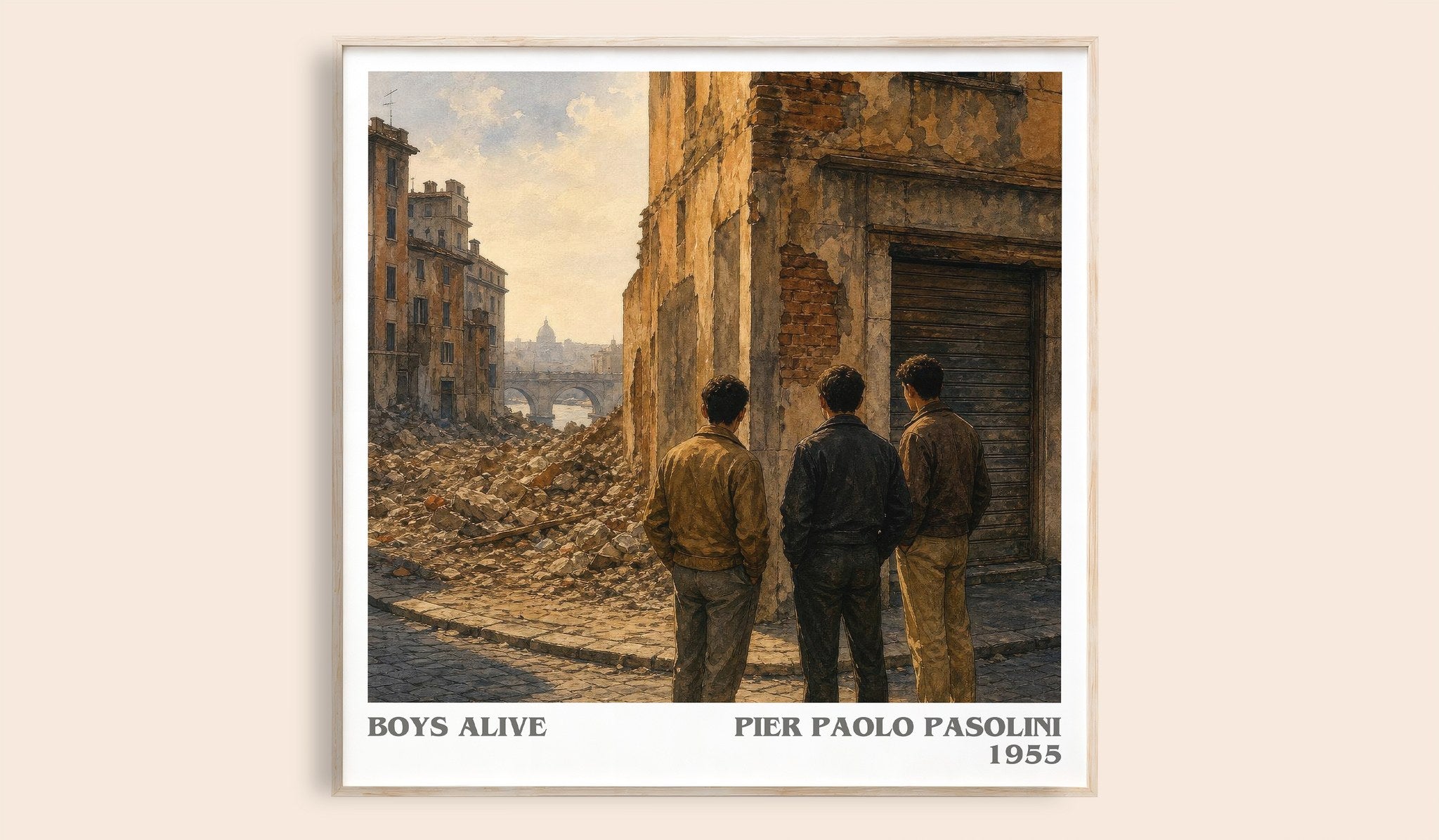 Boys Alive Literary Art Print by Pier Paolo Pasolini