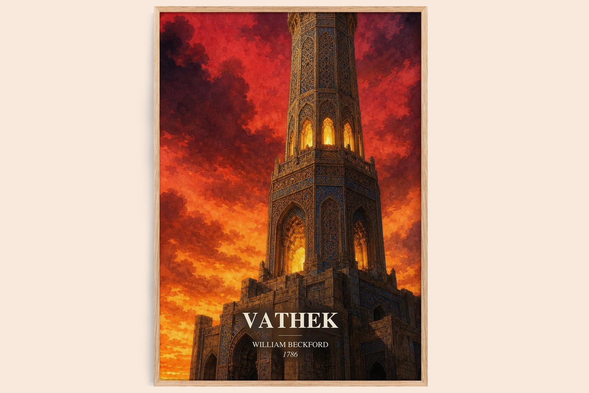 Vathek Book Watercolour Illustration by William Beckford