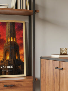 Vathek book watercolour illustration paper finish options – matte satin gloss