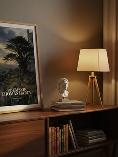 Poems Of Thomas Hardy watercolour print on bookshelf – Thomas Hardy fan gift