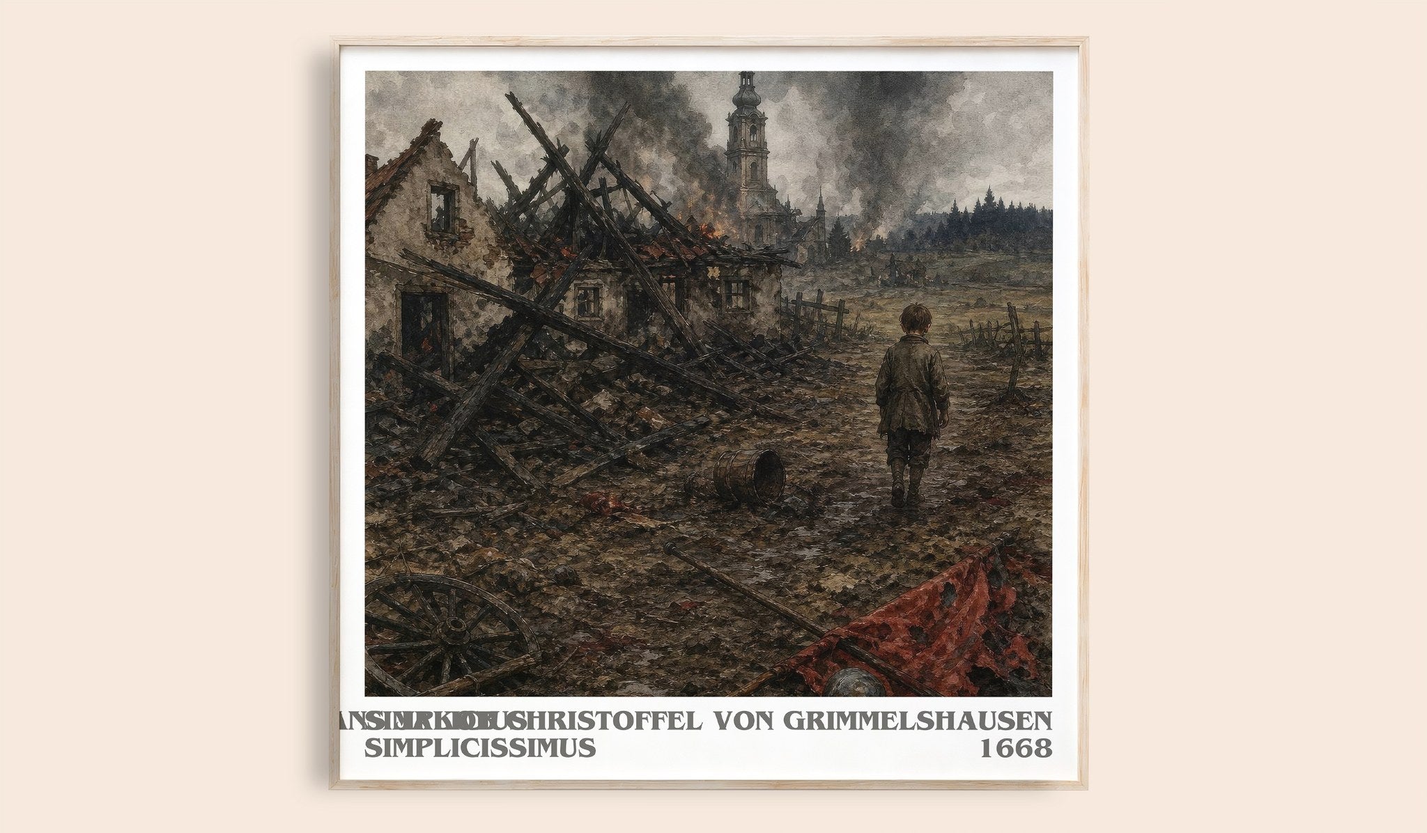 Simplicius Simplicissimus Literary Art Print by H. Grimmelshausen