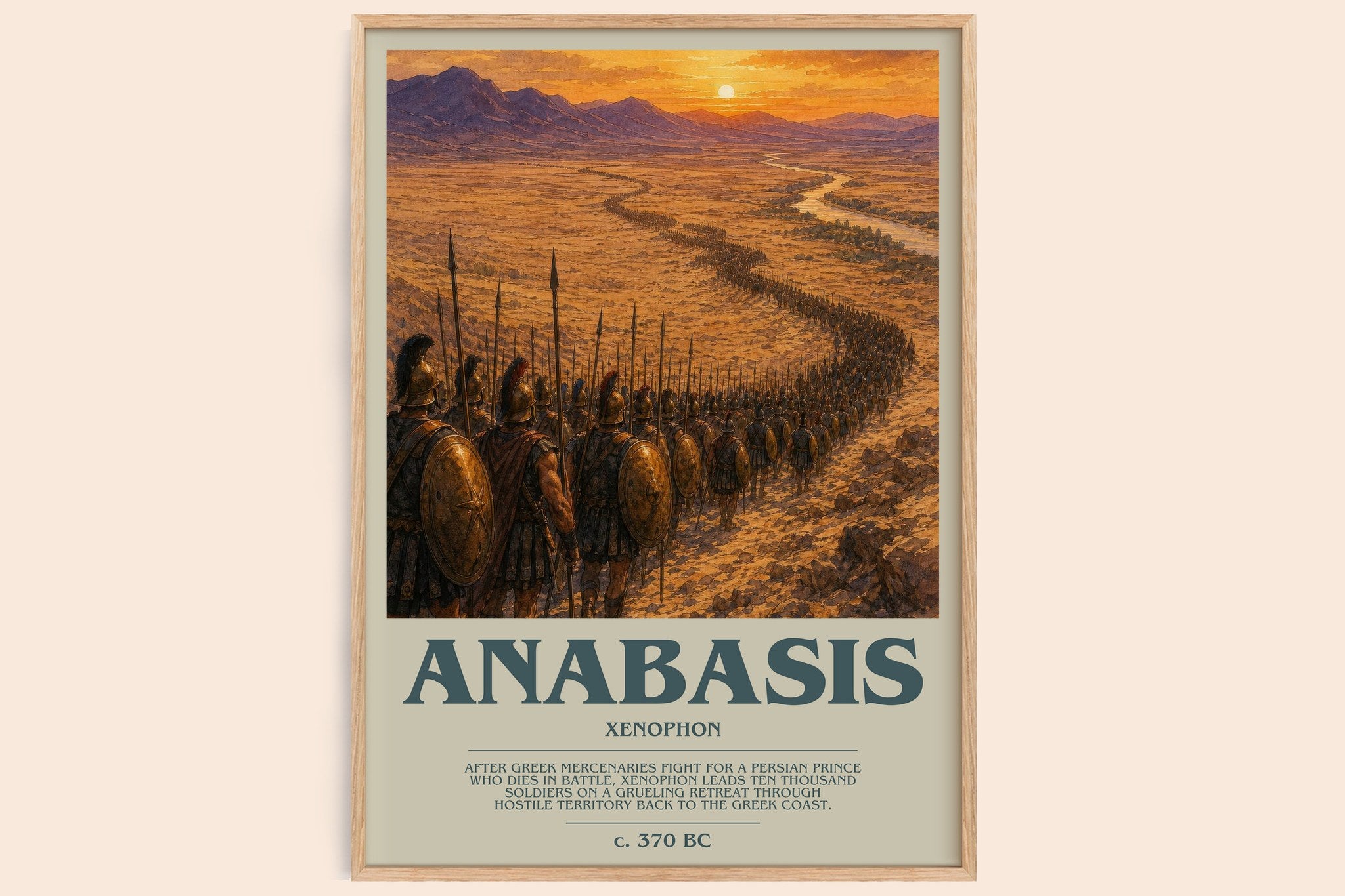 Anabasis Bookish Wall Art by Xenophon