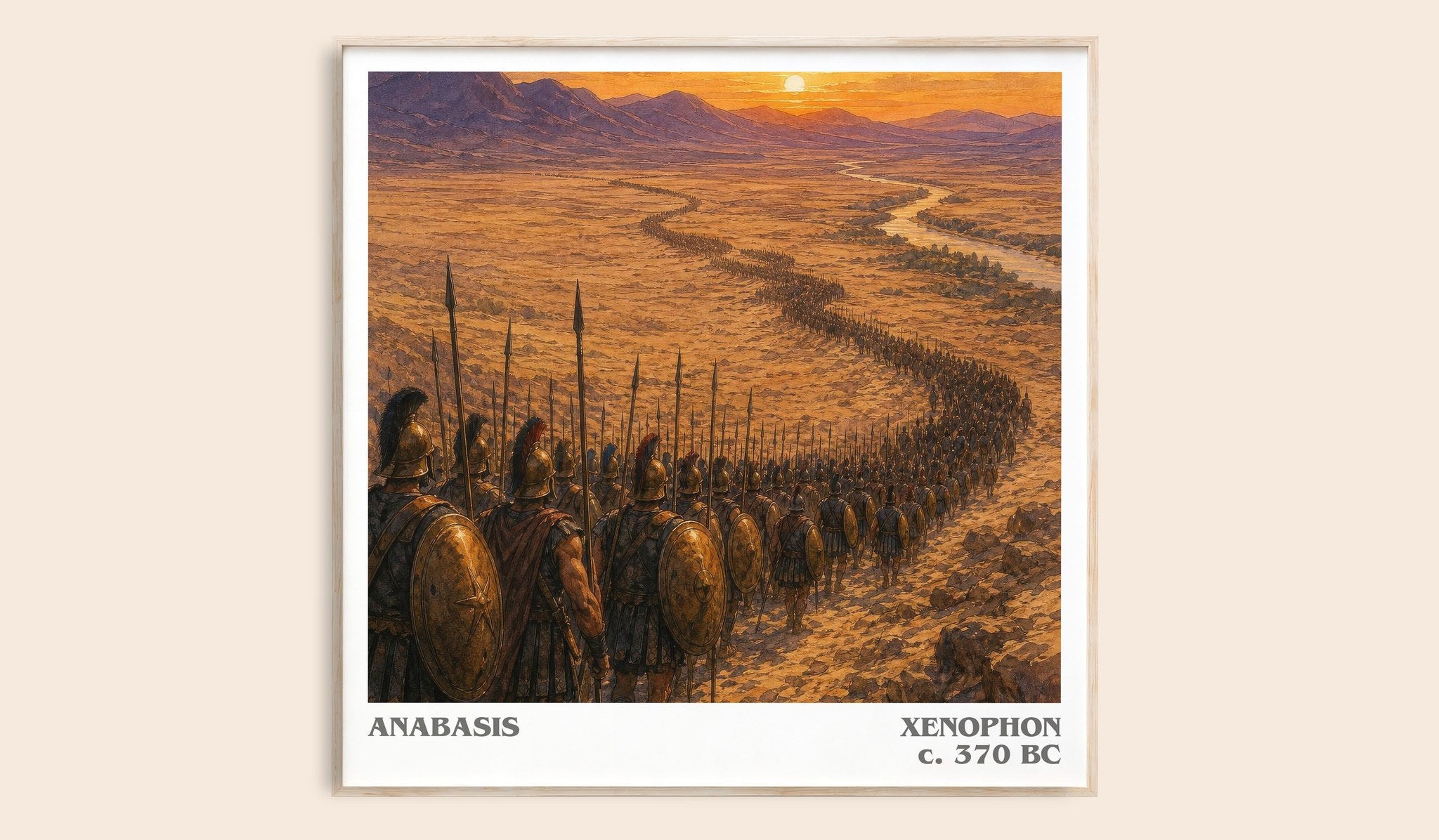 Anabasis Literary Art Print by Xenophon