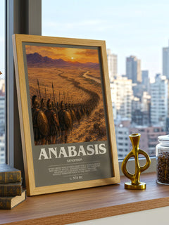 Anabasis bookish poster colour and style options – Xenophon book art
