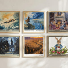 Anabasis literary print in frame leaning in hallway – non fiction wall art