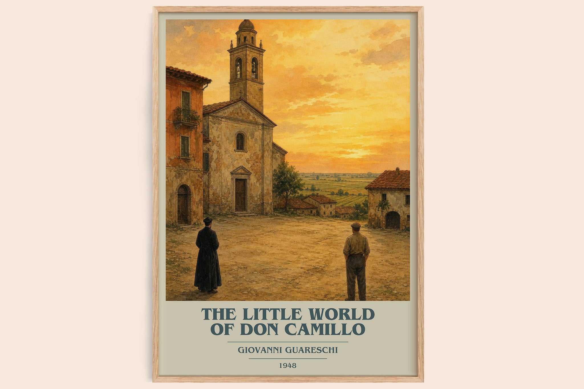 Little World Of Don Camillo Book Cover Poster by Giovanni Guareschi
