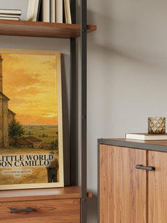 The Little World Of Don Camillo book watercolour illustration paper finish options – matte satin gloss