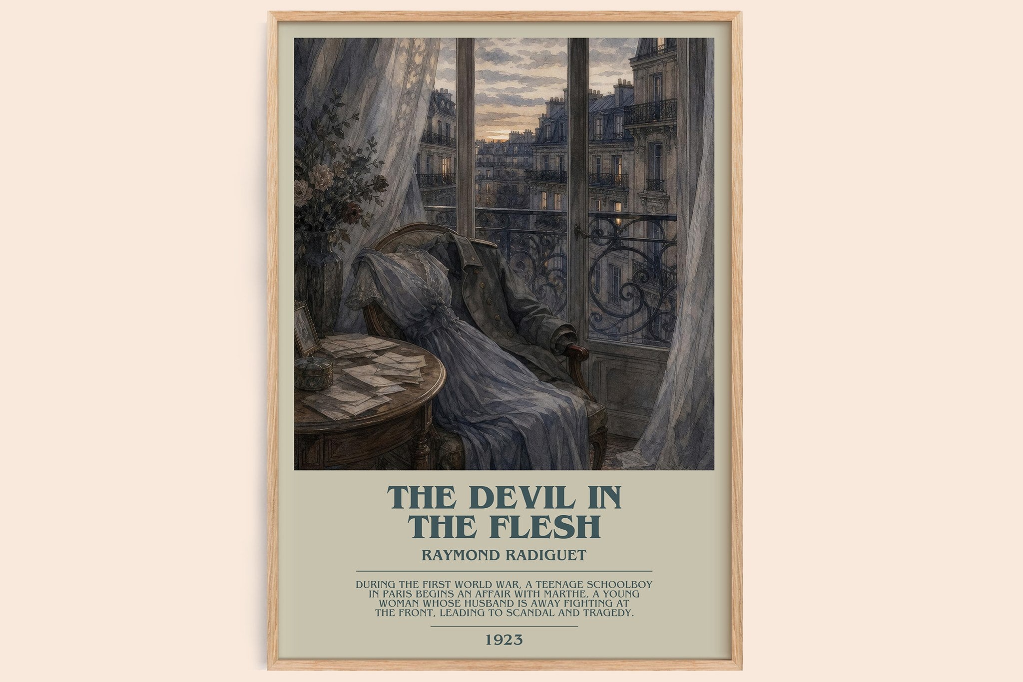 The Devil in the Flesh Bookish Wall Art by Raymond Radiguet