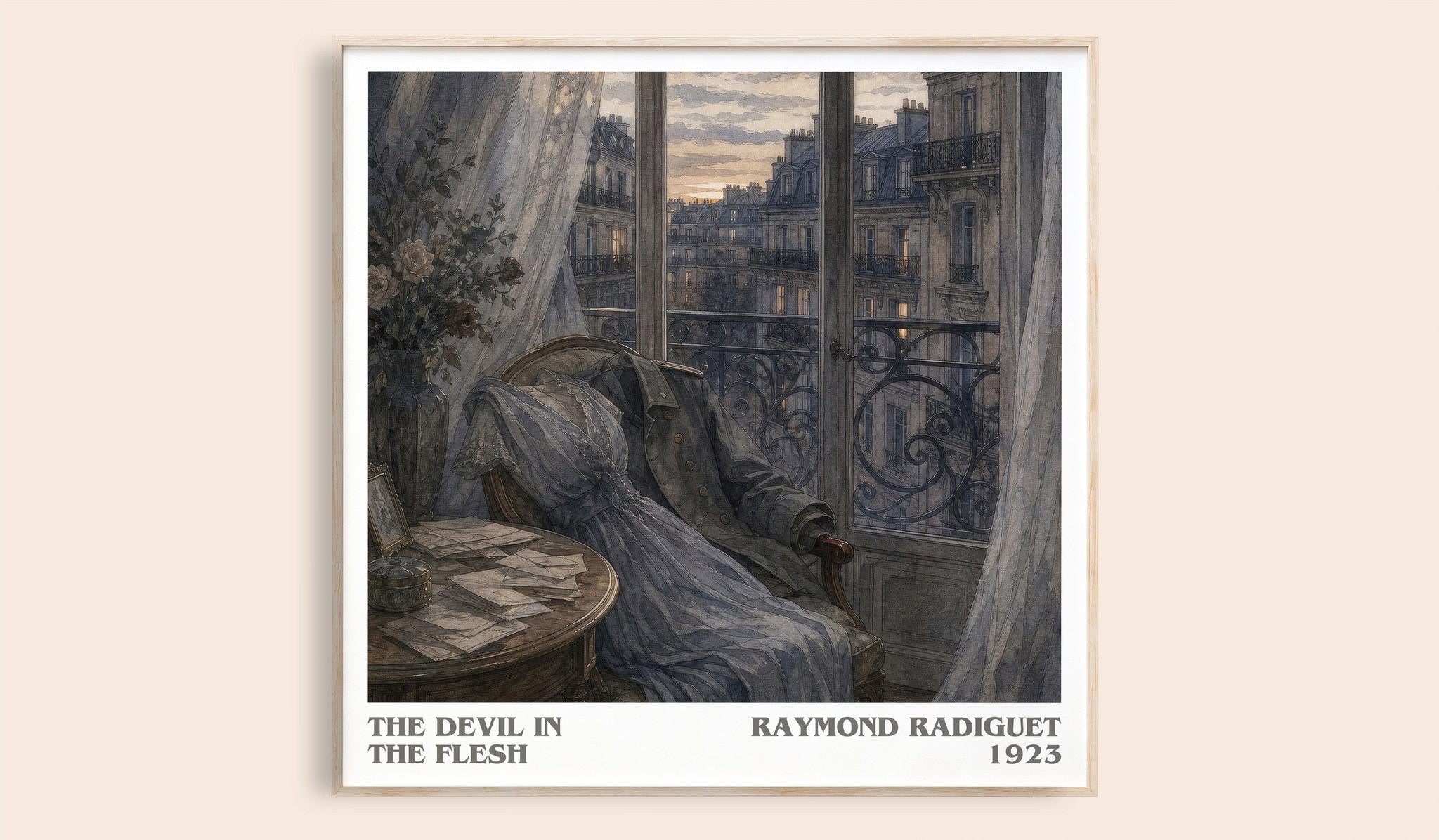 The Devil in the Flesh Literary Art Print by Raymond Radiguet