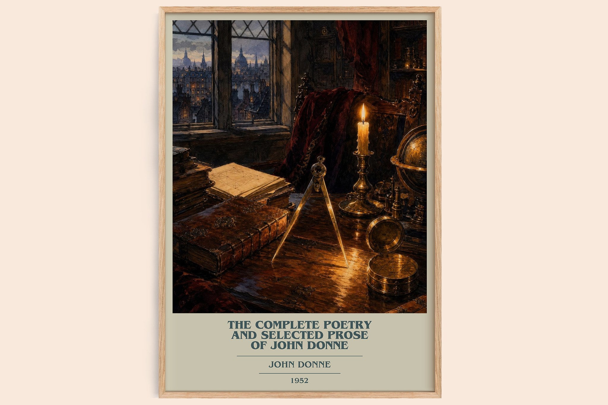 Complete Poetry and Selected Prose of John Donne Book Cover Poster by John Donne