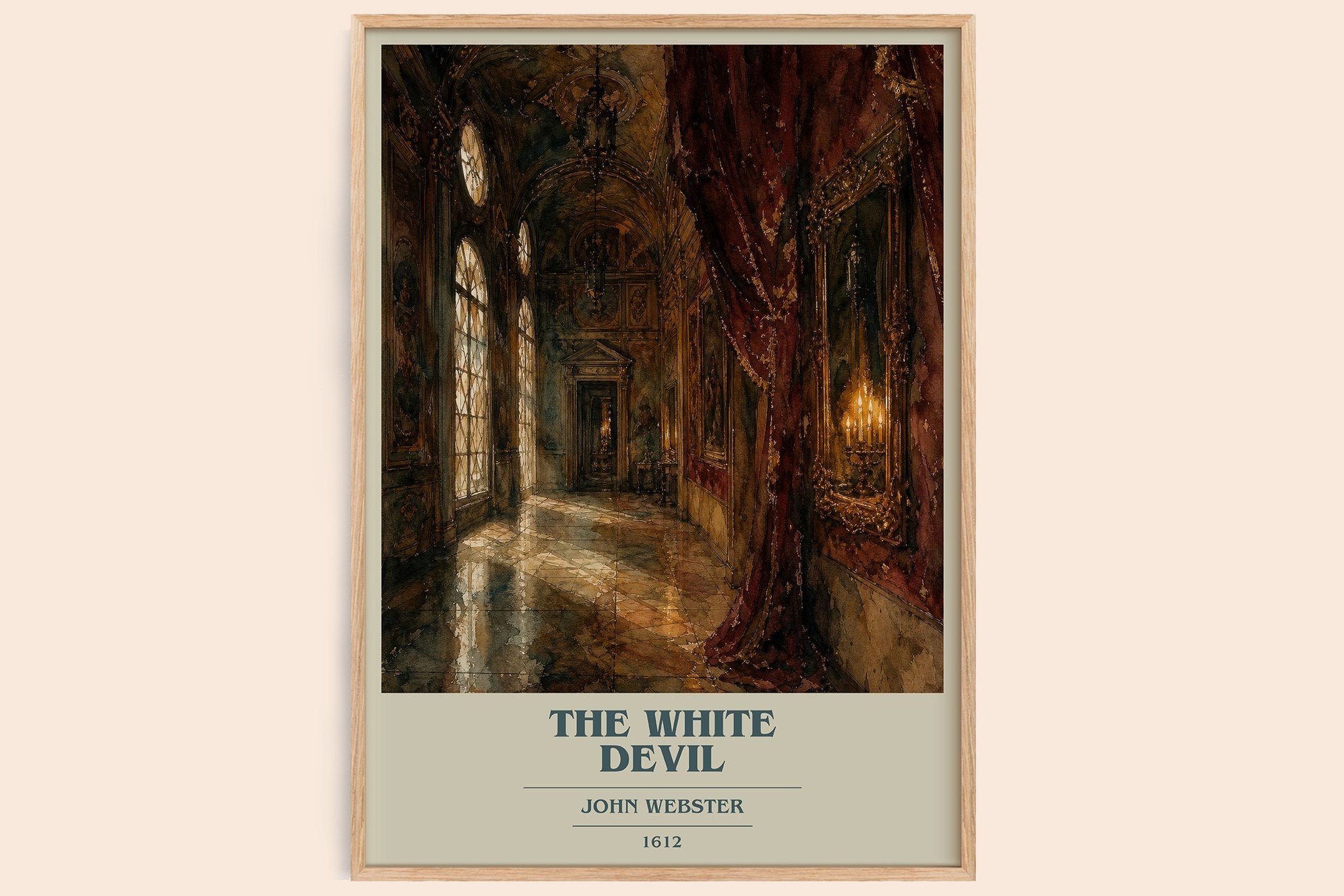 The White Devil Book Cover Poster by John Webster