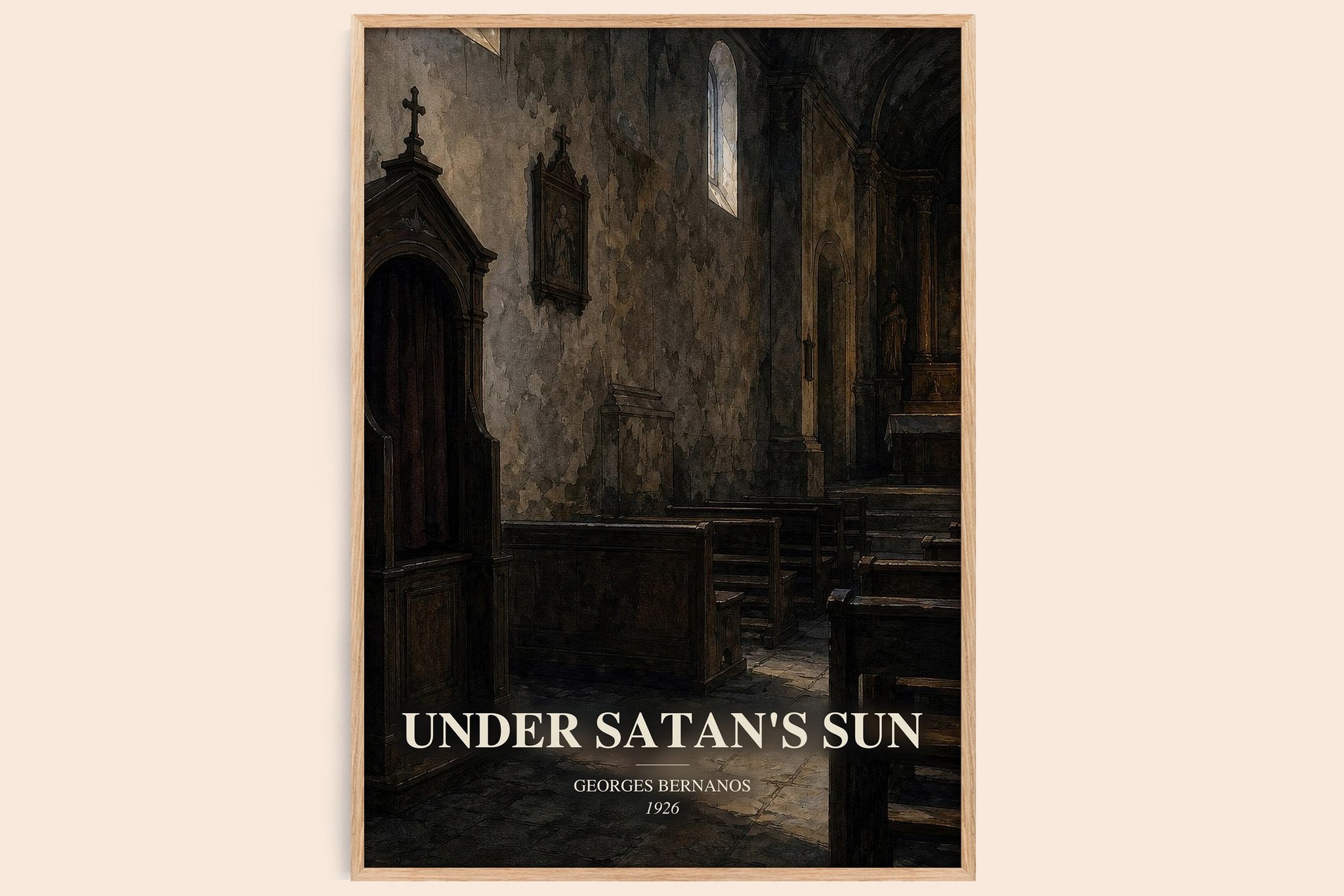Under Satan's Sun Book Watercolour Illustration by Georges Bernanos