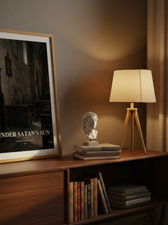 Under Satan's Sun watercolour print on bookshelf – Georges Bernanos fan gift
