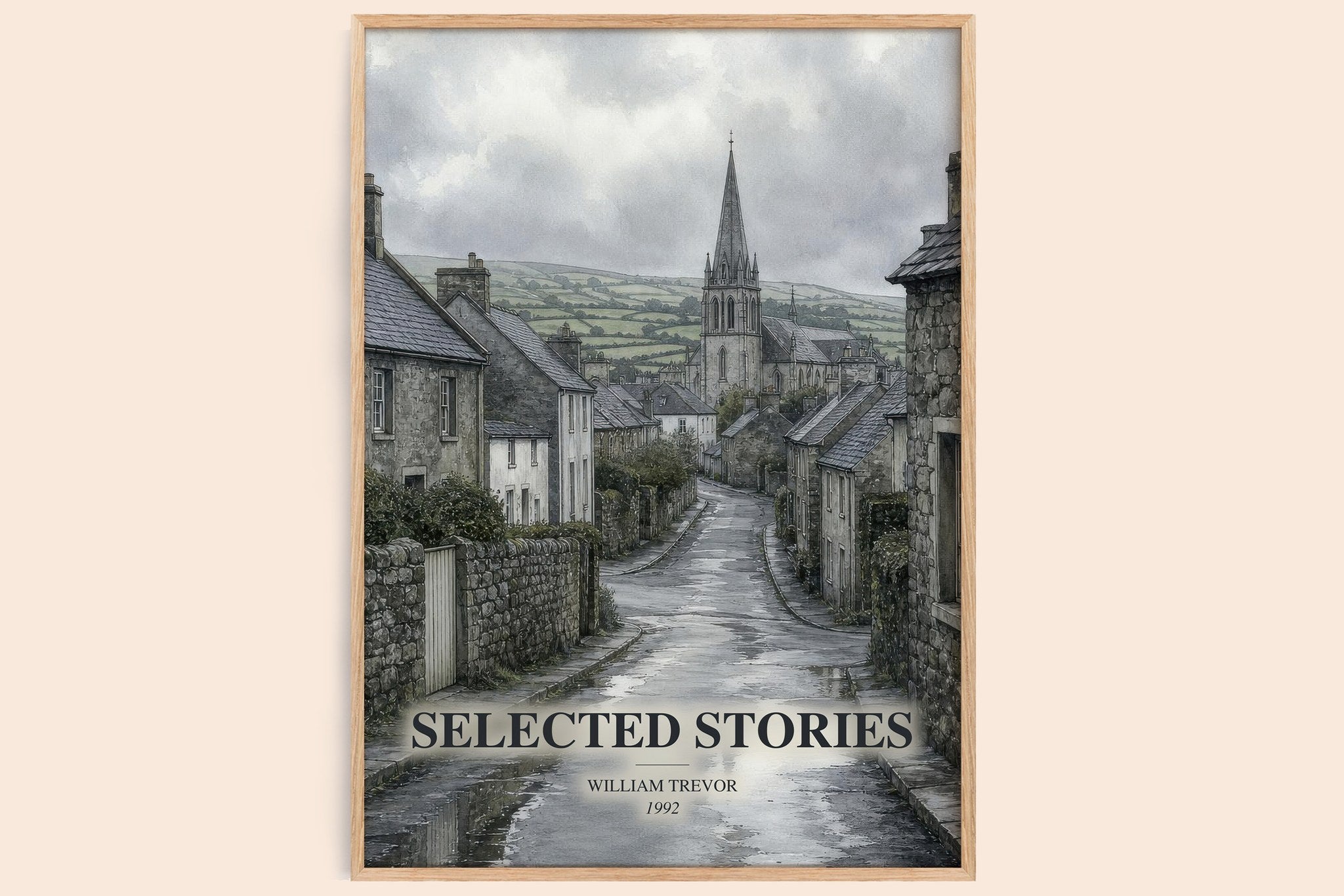 Selected Stories Book Watercolour Illustration by William Trevor