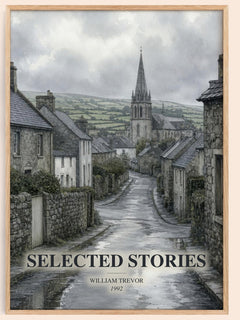 Selected Stories watercolour book poster by William Trevor – framed literary art print