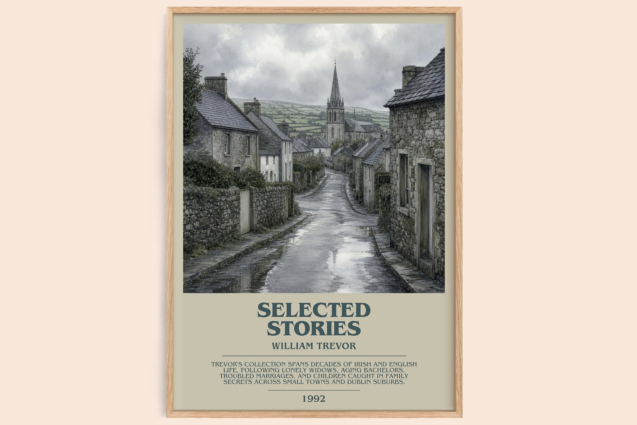 Selected Stories Bookish Wall Art by William Trevor