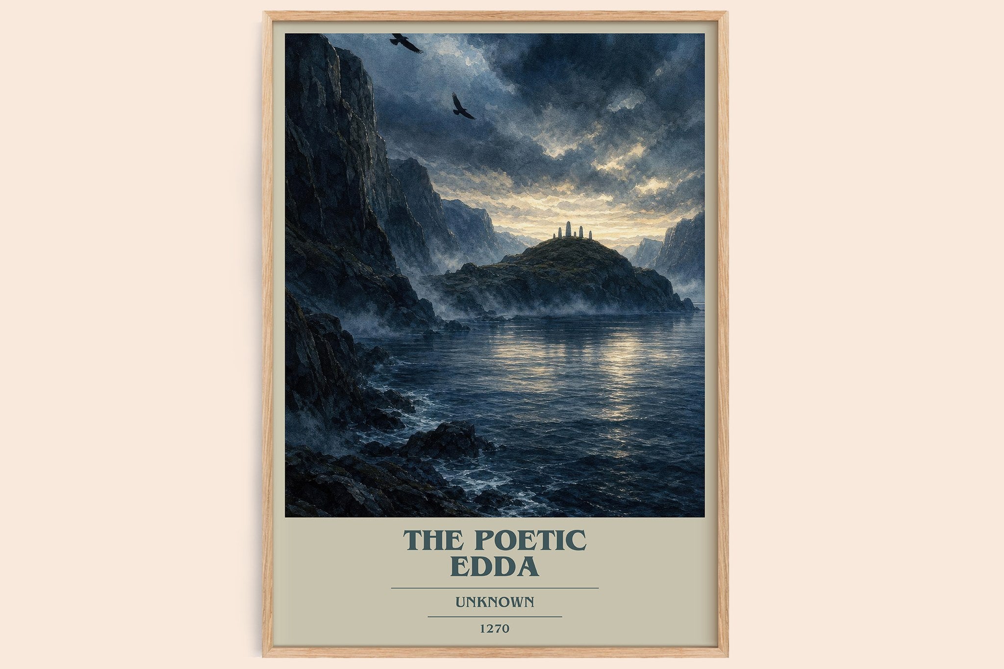The Poetic Edda Book Cover Poster by Unknown