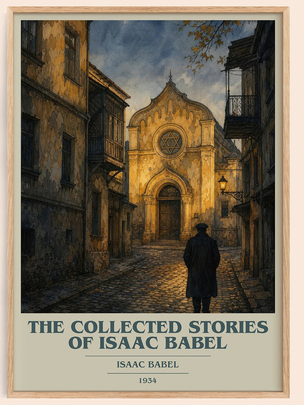 The Collected Stories of Isaac Babel book cover book poster by Isaac Babel – framed literary art print