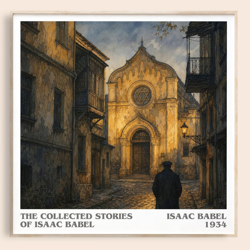 The Collected Stories of Isaac Babel literary book poster by Isaac Babel – framed literary art print