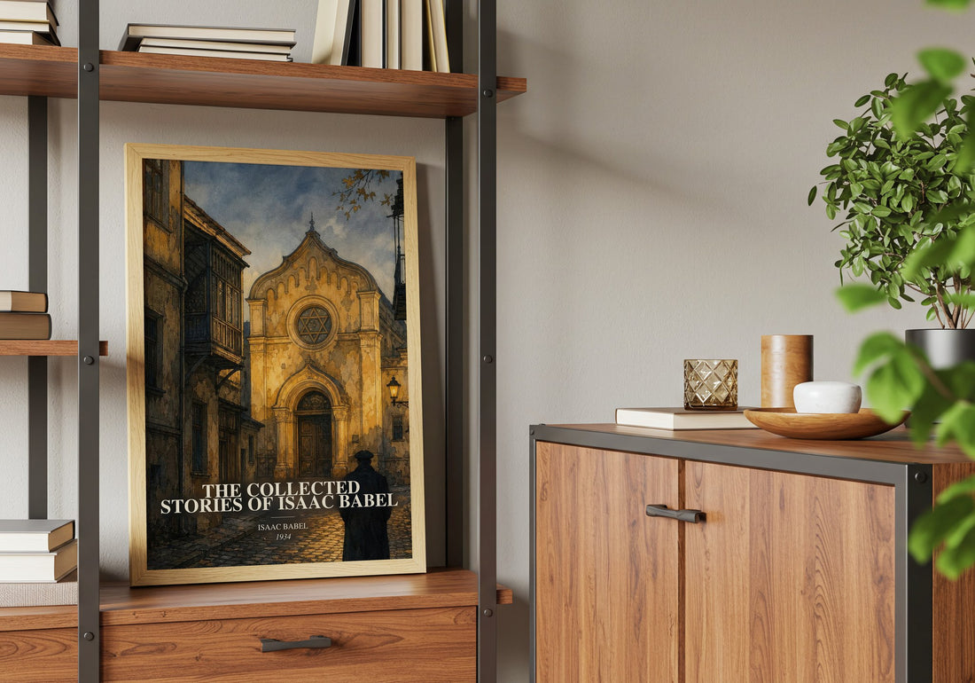 The Collected Stories of Isaac Babel book watercolour illustration paper finish options – matte satin gloss