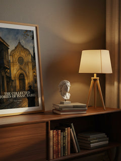 The Collected Stories of Isaac Babel watercolour print on bookshelf – Isaac Babel fan gift