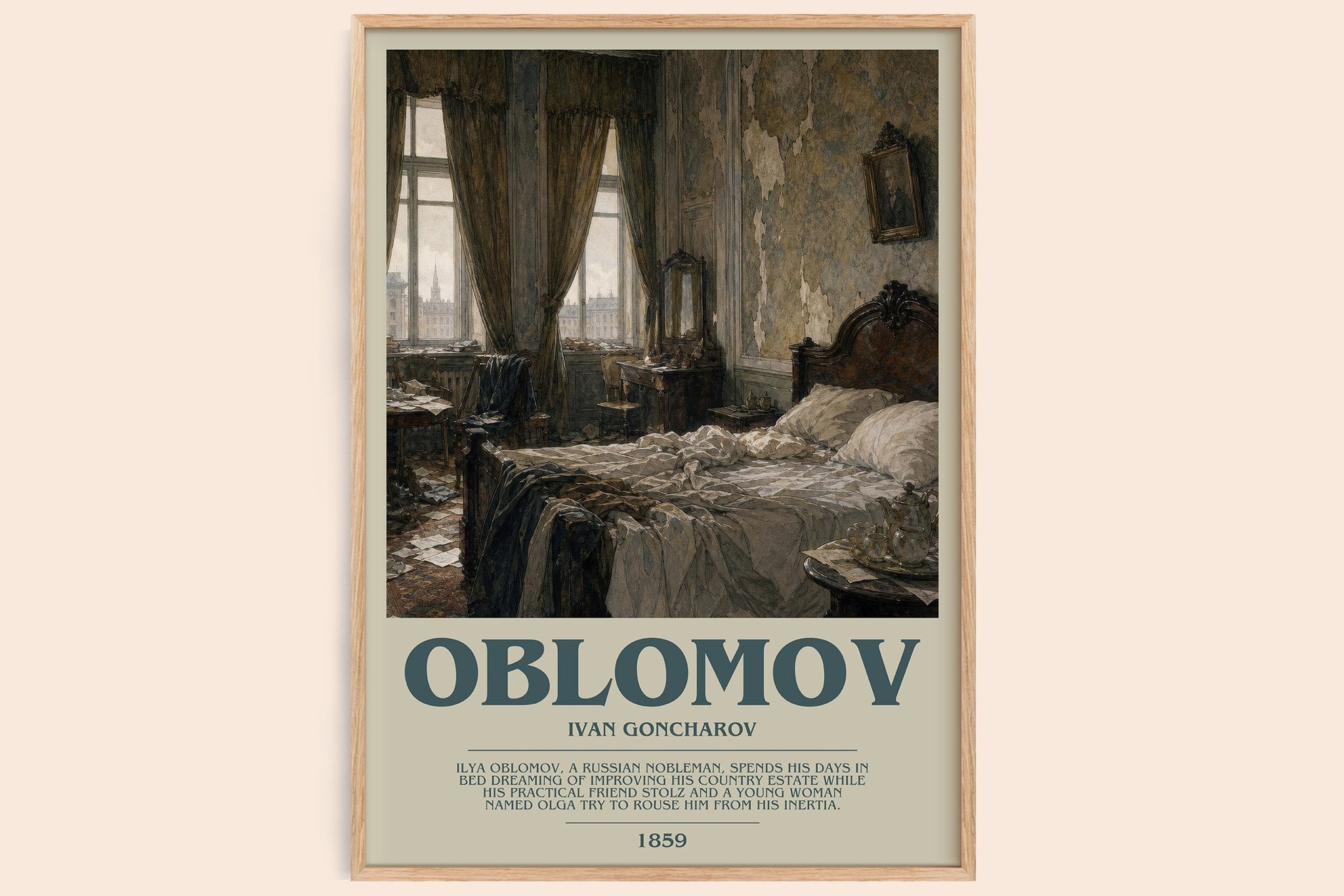 Oblomov Bookish Wall Art by Ivan Goncharov