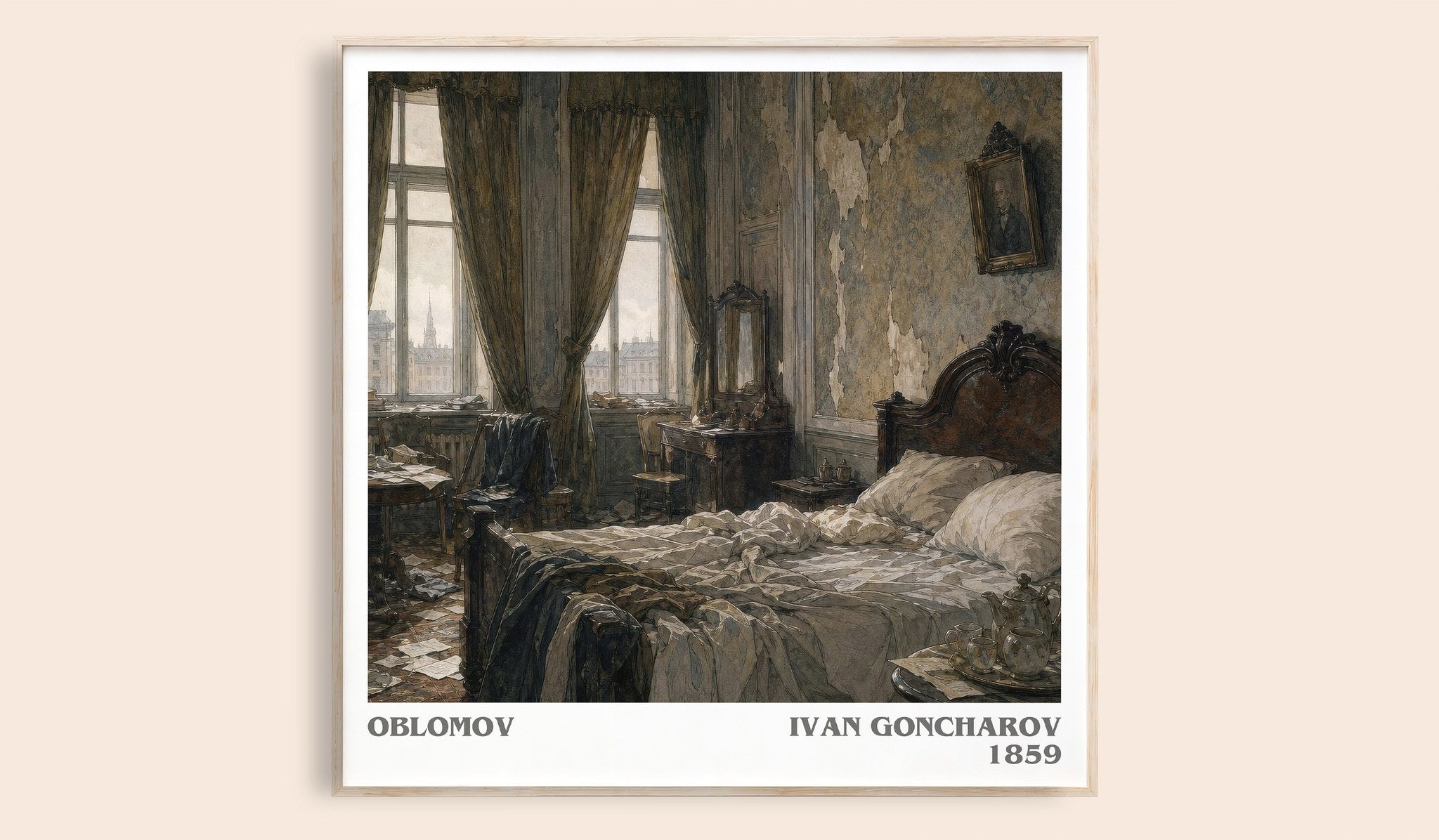 Oblomov Literary Art Print by Ivan Goncharov