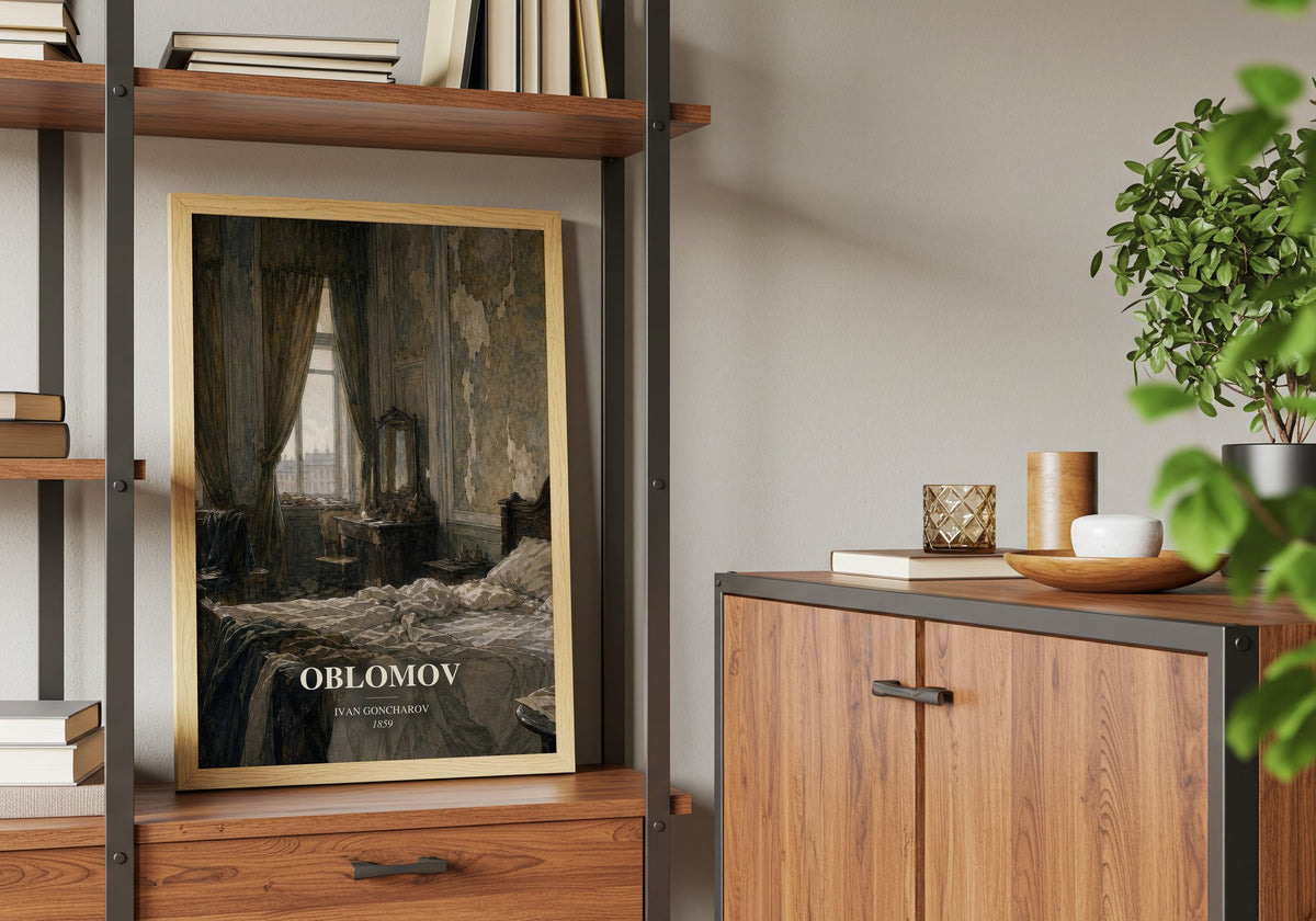 Oblomov book watercolour illustration paper finish options – matte satin gloss