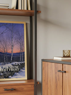 The Poems of Robert Frost book watercolour illustration paper finish options – matte satin gloss