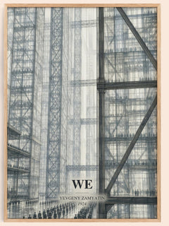 We watercolour book poster by Yevgeny Zamyatin – framed literary art print