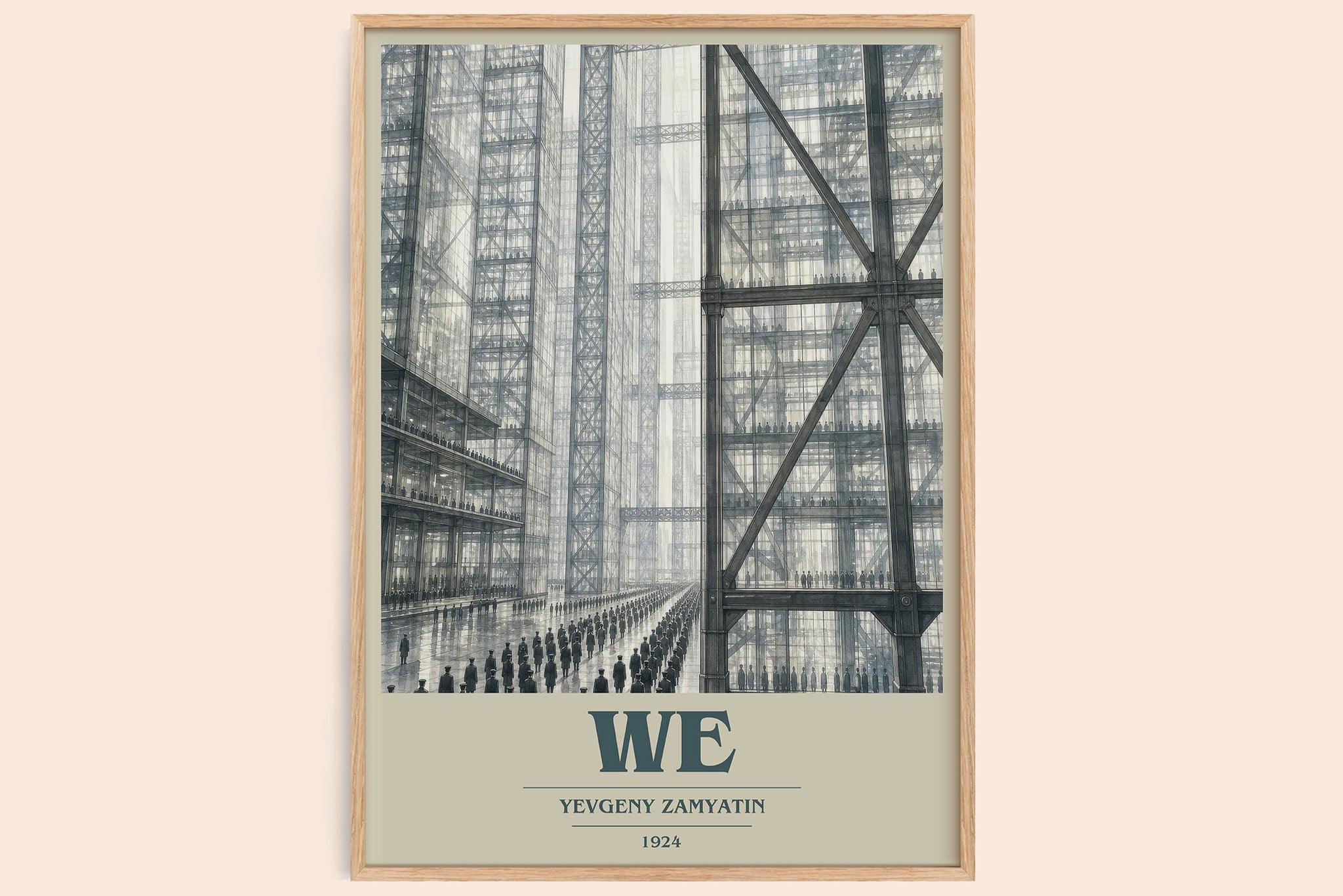 We Book Cover Poster by Yevgeny Zamyatin